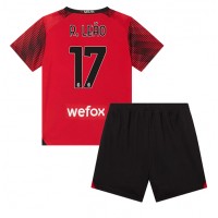AC Milan Rafael Leao #17 Fotballklær Hjemmedraktsett Barn 2023-24 Kortermet (+ korte bukser)
